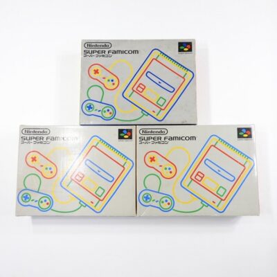 ジャンク SFC スーパーファミコン 箱付き本体のみセット 3台