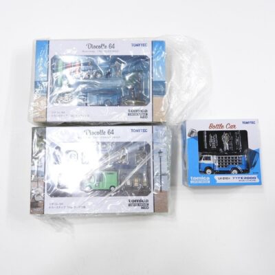 TOMICA トミカ リミテッド ヴィンテージ マツダ E2000 ボトルカー 24a ドーナツ屋 19b サーフィン2 セット