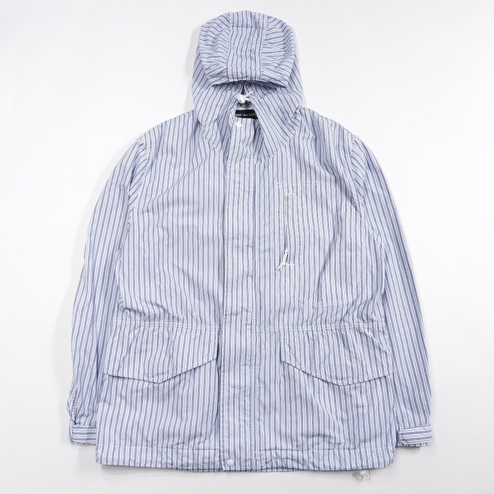 COMME des GARCONS HOMME コムデギャルソンオム AD2021 HI-J023 ストライプ マウンテンパーカー
