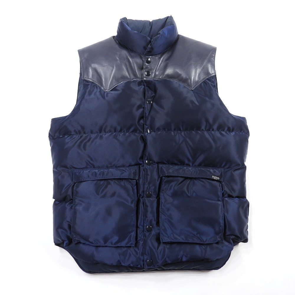 Rocky Mountain × BEAMS × PORTER レザーヨーク ダウンベスト